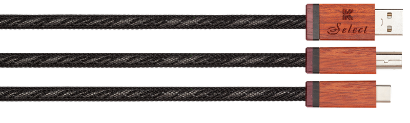 Kimber Kable Select Series HB koper-zilver USB A, B of C vanaf 0,5 meter
