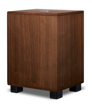 REL Subwoofer Classic 98 in Walnootfineer 300 Watt RMS Klasse-D 27Hz bij -6dB, 10” woofer