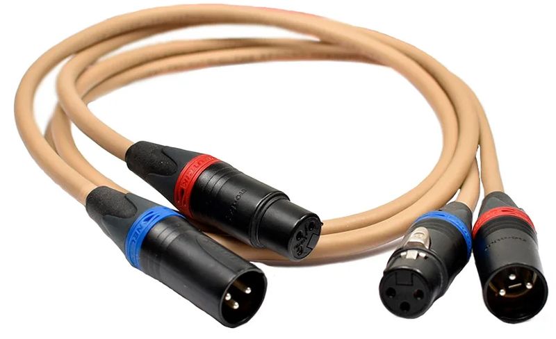 Van den Hul The Second XLR Interlink verzilverd OFC met carbon coating stereoset 2 stuks vanaf 0,8 meter