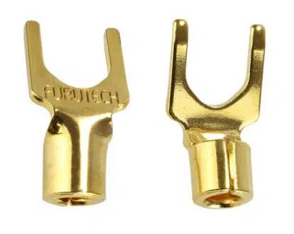 Furutech FP-203 (G) 24K Gold-plated spade tot Ø4mm per set 4 stuks