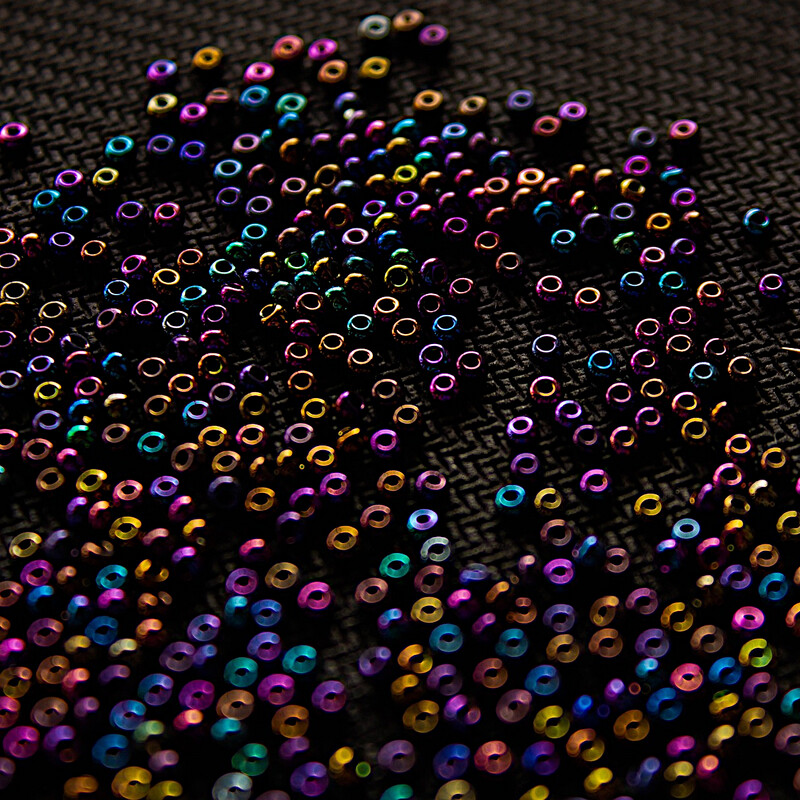 Bunte Glitzerperlen