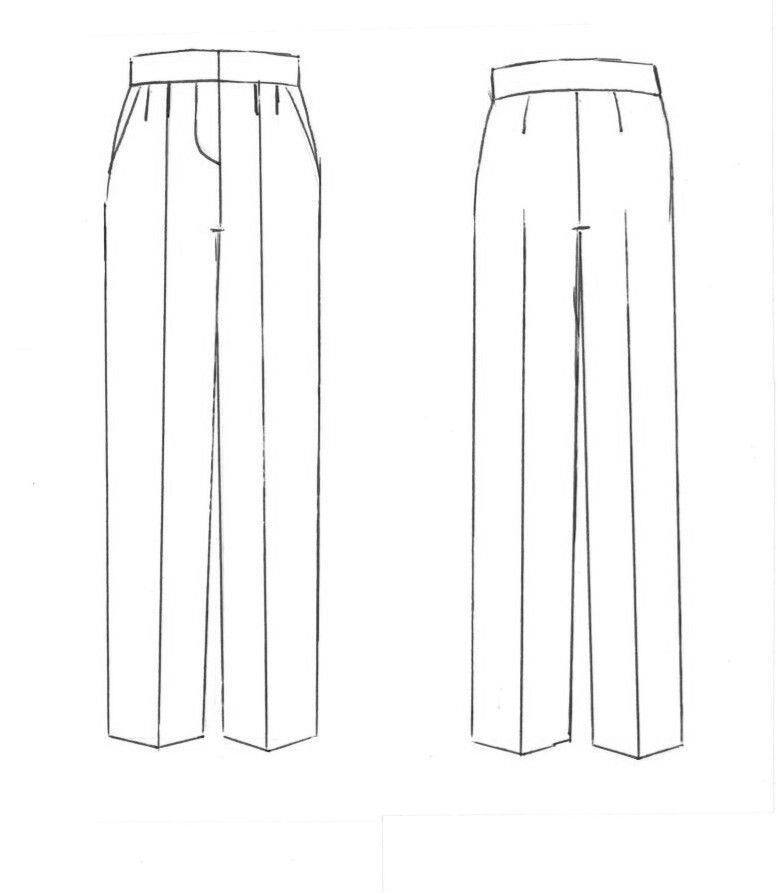 Bundfaltenhose