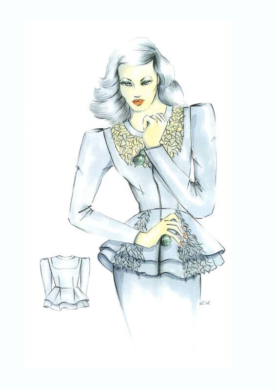 Jacke Peplum