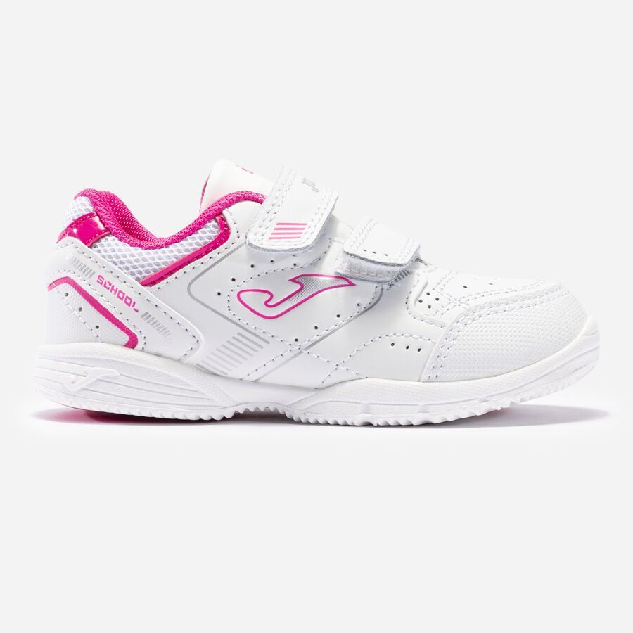 ZAPATILLAS CASUAL SCHOOL 21 JUNIOR BLANCO FUCSIA
