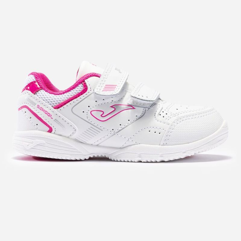 ZAPATILLAS CASUAL SCHOOL 21 JUNIOR BLANCO FUCSIA