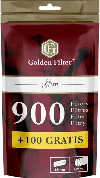 Filtros Golden Filter slim 900 + 100 UDS. CAJA DE 10.