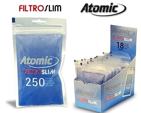 Filtros slim Atomic 250 UDS. CAJA 18.