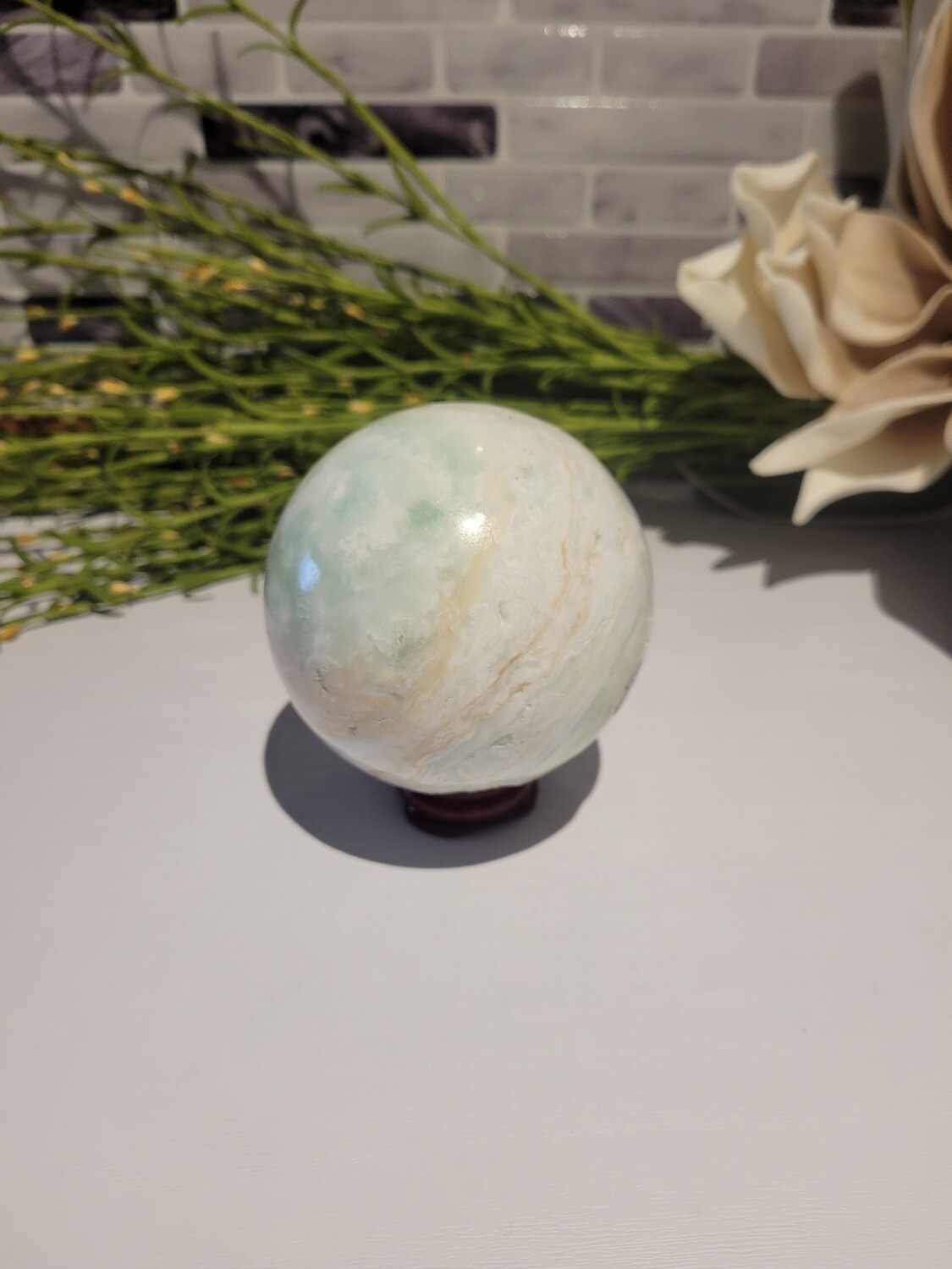 Caribbean Blue Calcite Sphere
