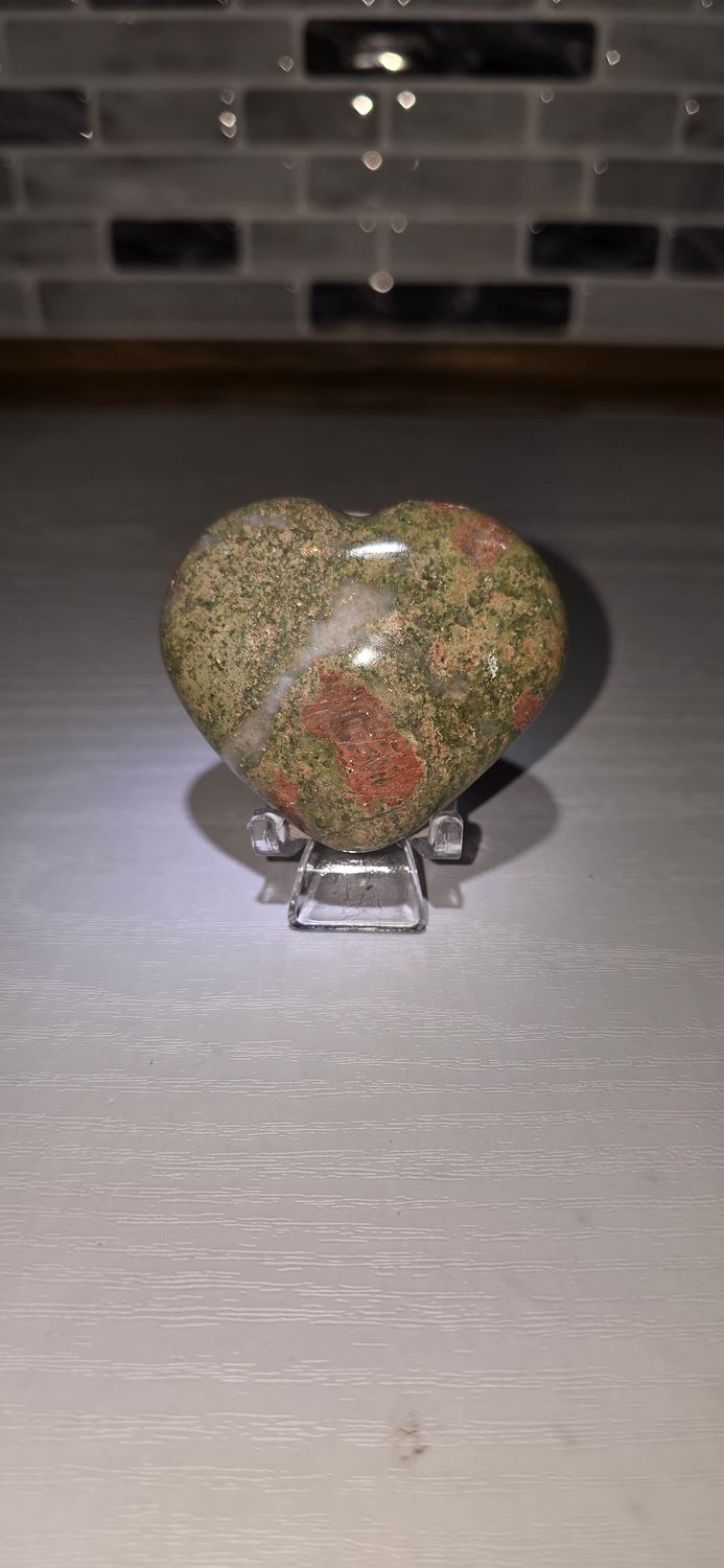 Unakite Heart [75g-99g]
