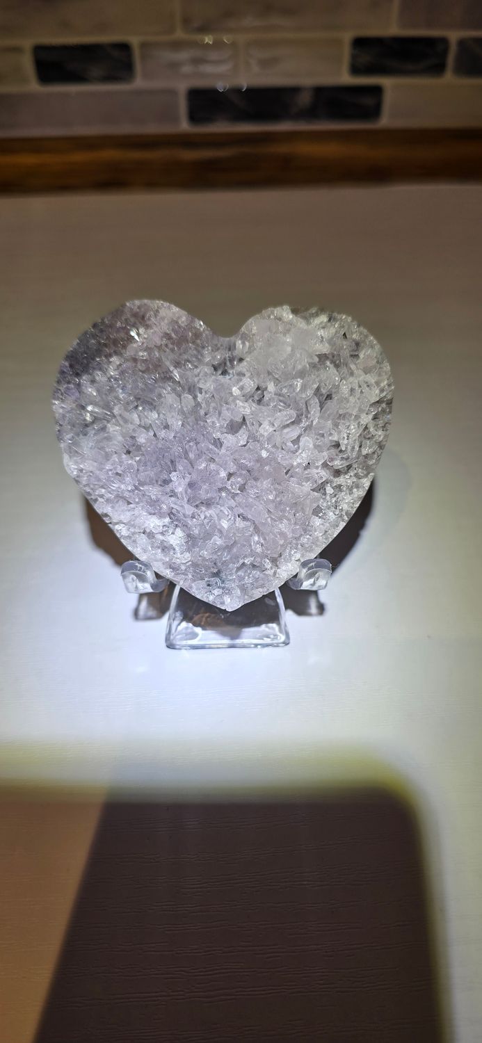 Agate Druzy Heart 100g