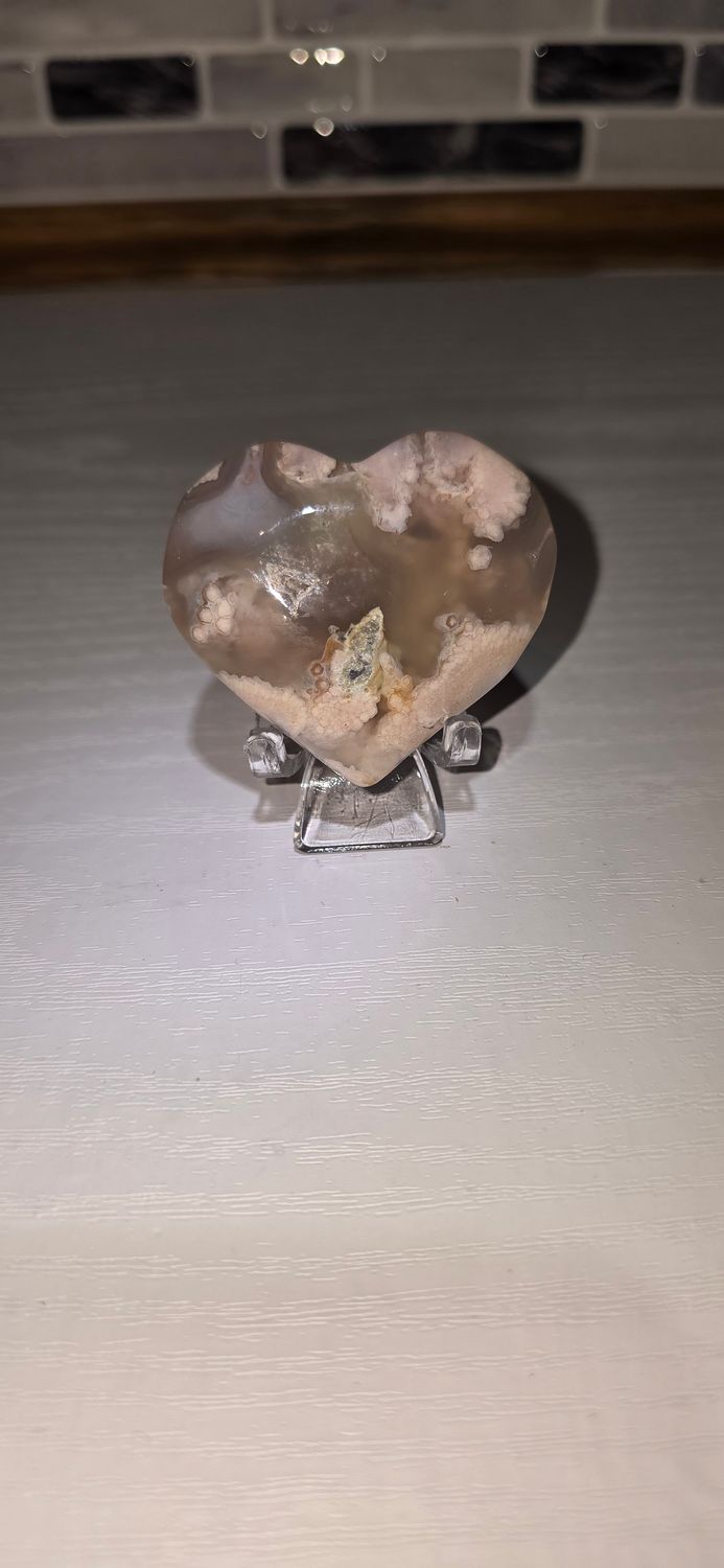Flower Agate Heart [50g-74g]