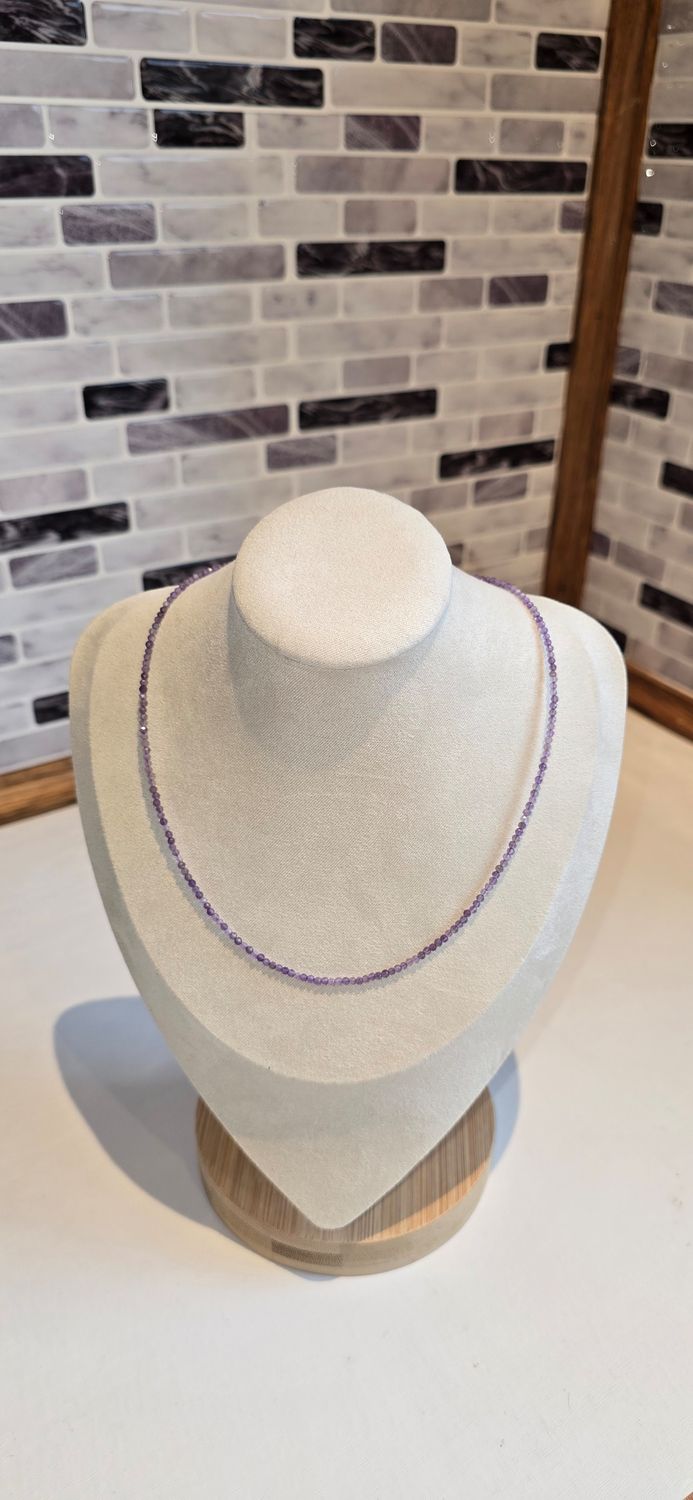 Amethyst Bead Necklace