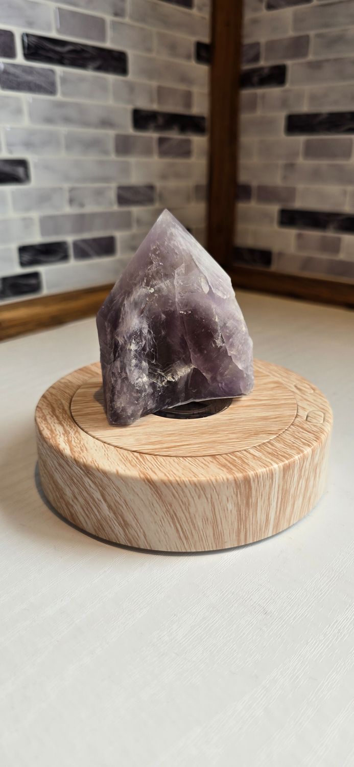 Smoky Amethyst Cut Base Polished Point
