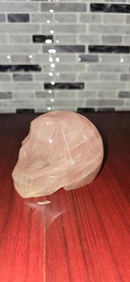 Rose Quartz Skull Carving – 0.578kg