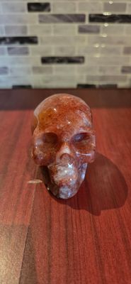 Fire Quartz Skull – 0.434kg