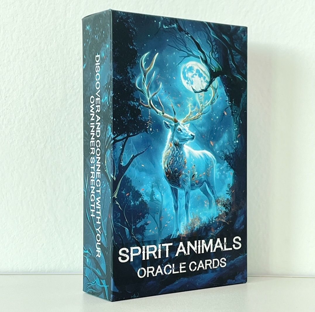 Spirit Animals Oracle Cards for Intuition, Healing Oracle Deck, Spiritual Oracle Cards for Beginners, Personal Growth and Psychological Insight Deck