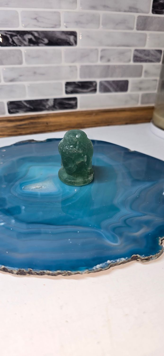 Fluorite Buddha Head - 0.062kg