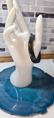 Faceted Square Tigers Eye Bracelet - 0.028kg