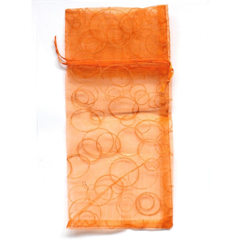 Orange Bubble Organza Bags