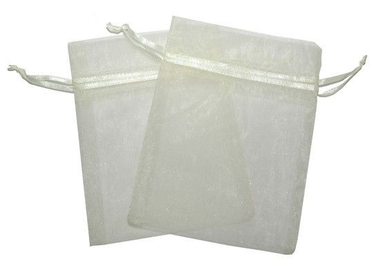 Medium Organza Bag - White