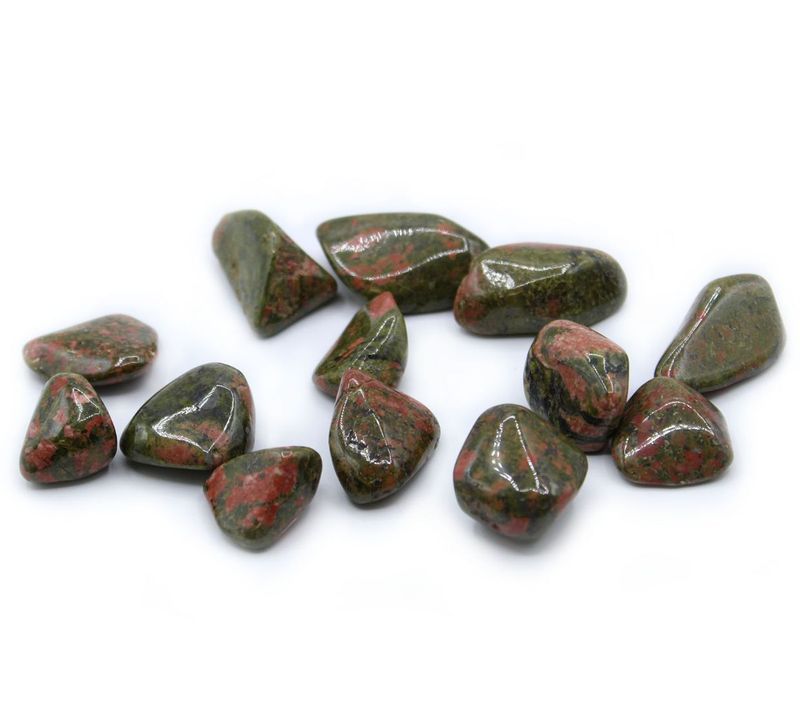 Unakite Medium Polished Crystals