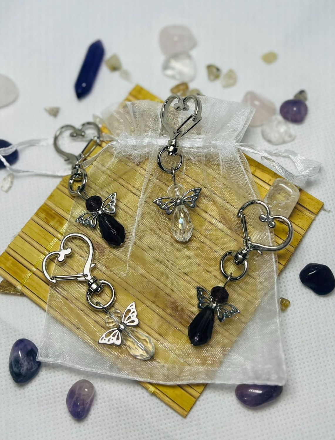 Crystal Angel keyrings