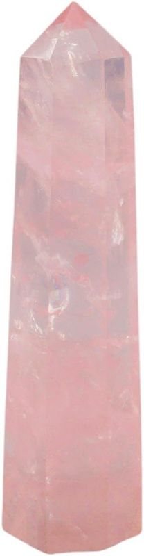 Single pointed Rose Quartz Crystal wand