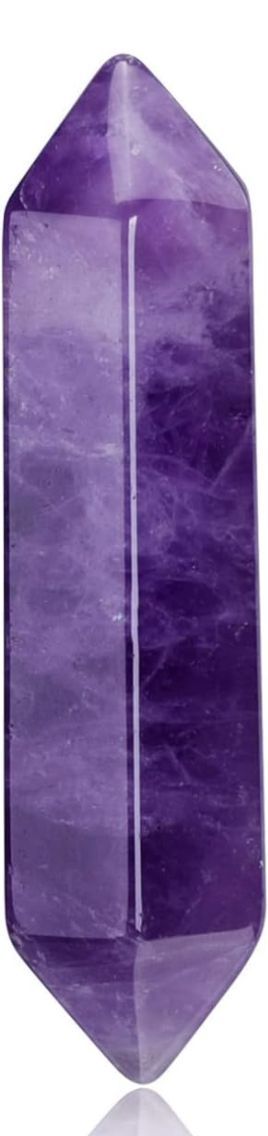 Double pointed Amethyst wand