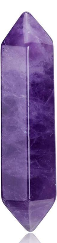 Double pointed Amethyst wand