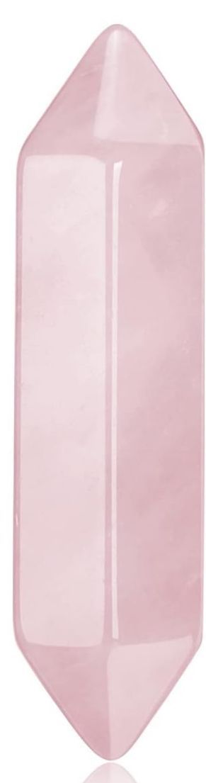 Double pointed Rose Quartz wand