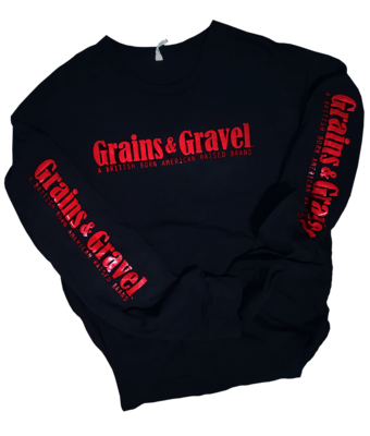 Black &amp; Red Cali Long Sleeve Shirt (Redline Series)