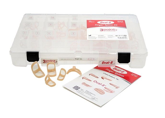 3PP Oval-8 vingerspalk Kit, meerdere spalken van iedere maat - verkrijgbaar in beige