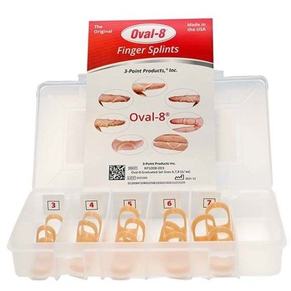 3PP Oval-8 vingerspalk Pediatric Kit 3 stuks van maat 3 tm 7 - verkrijgbaar in beige