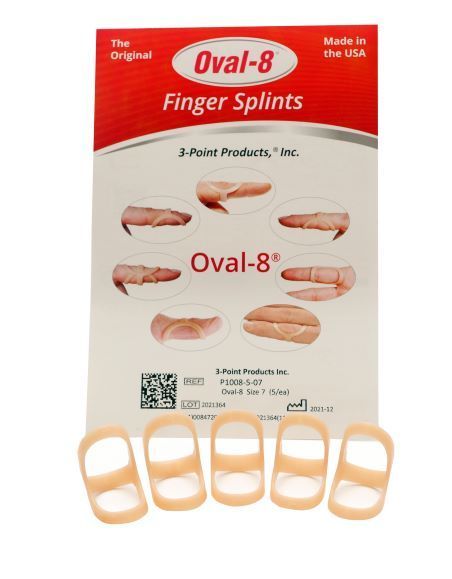 3PP Oval-8 vingerspalk 5 stuks van één maat - verkrijgbaar in beige en clear