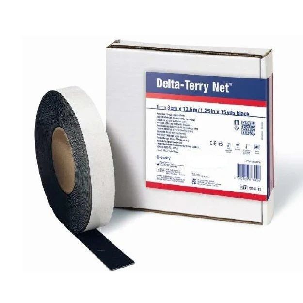 Delta-Terry Net, 3cm x 13,5m, zwart