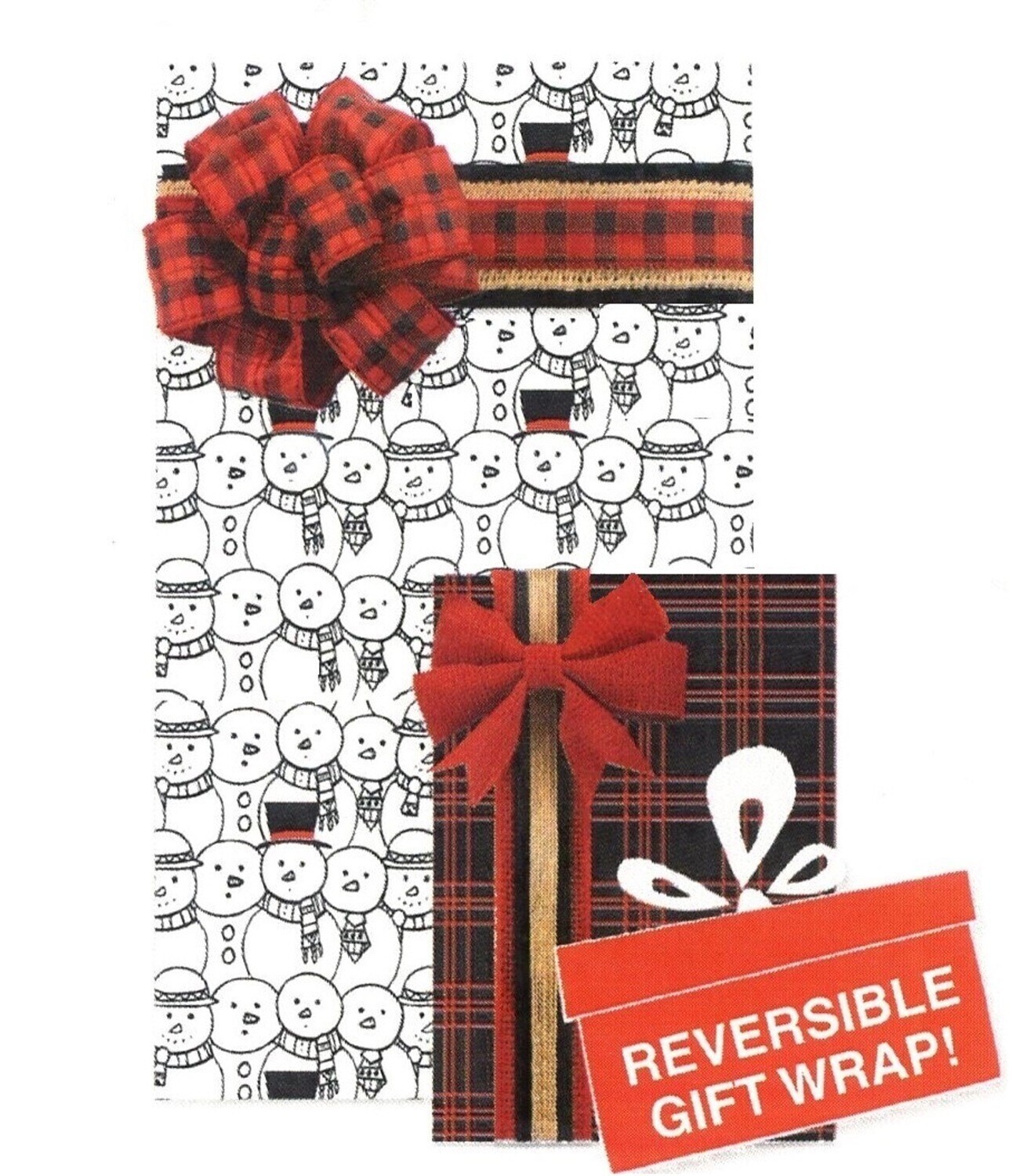 Snow Buddies Reversible Roll Wrap - Single Roll
