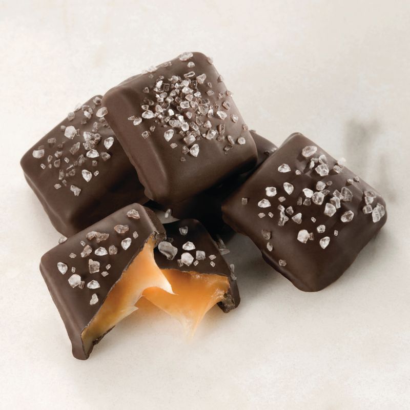 Dark Chocolate Sea Salt Caramels