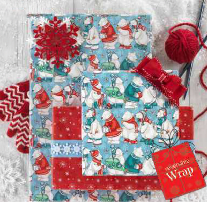 Beary Little Christmas Reversible Gift Wrap