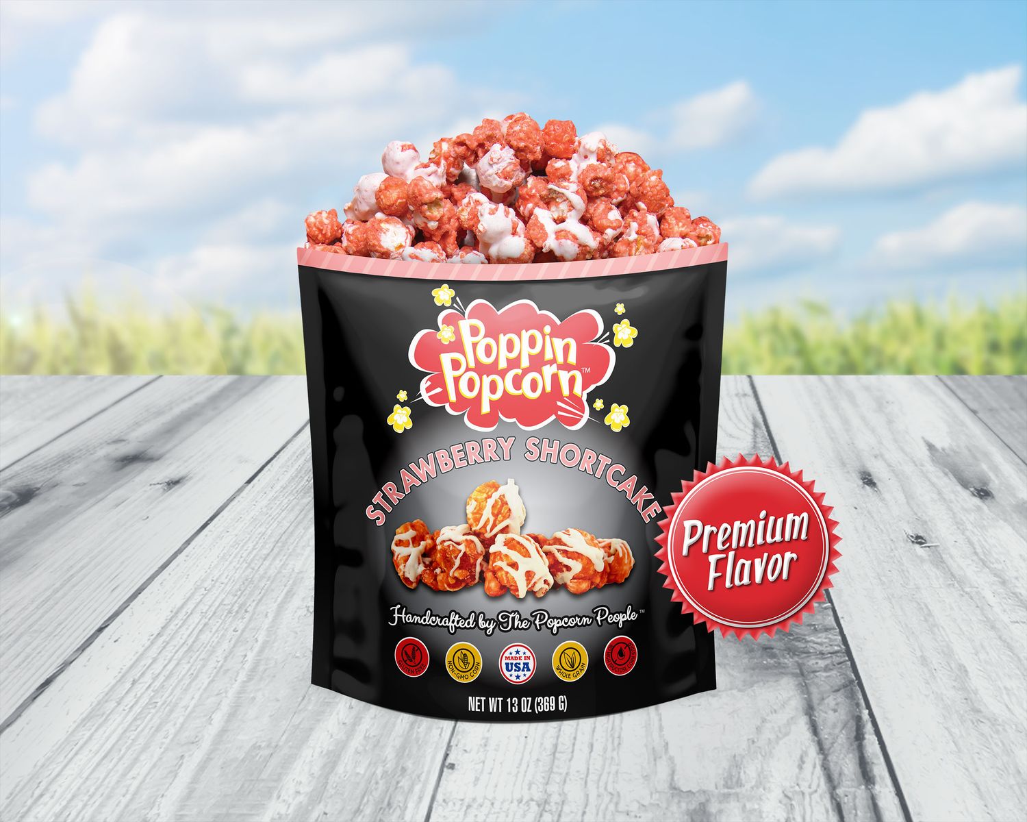 Strawberry Shortcake Popcorn - Premium Flavor