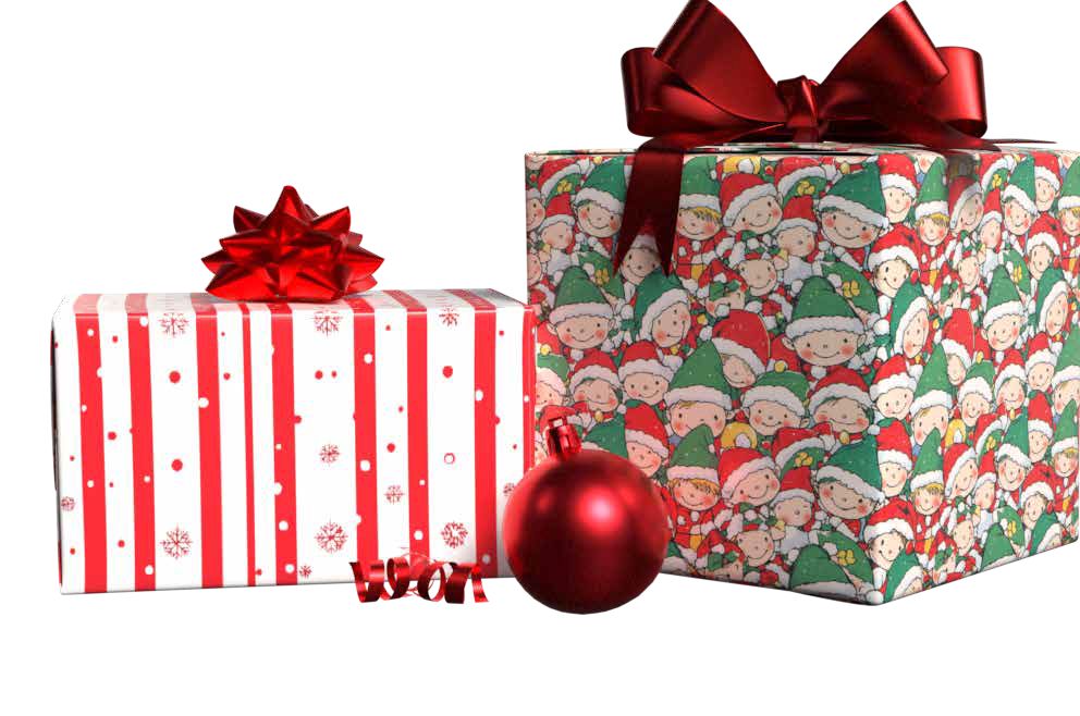 Elves &amp; Stripes FLAT WRAP SHEETS