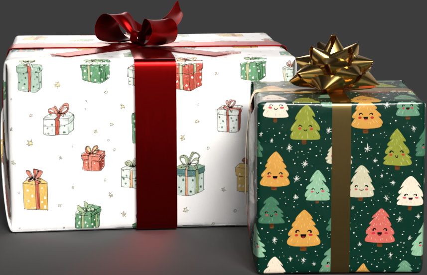 Happy Trees FLAT WRAP SHEETS