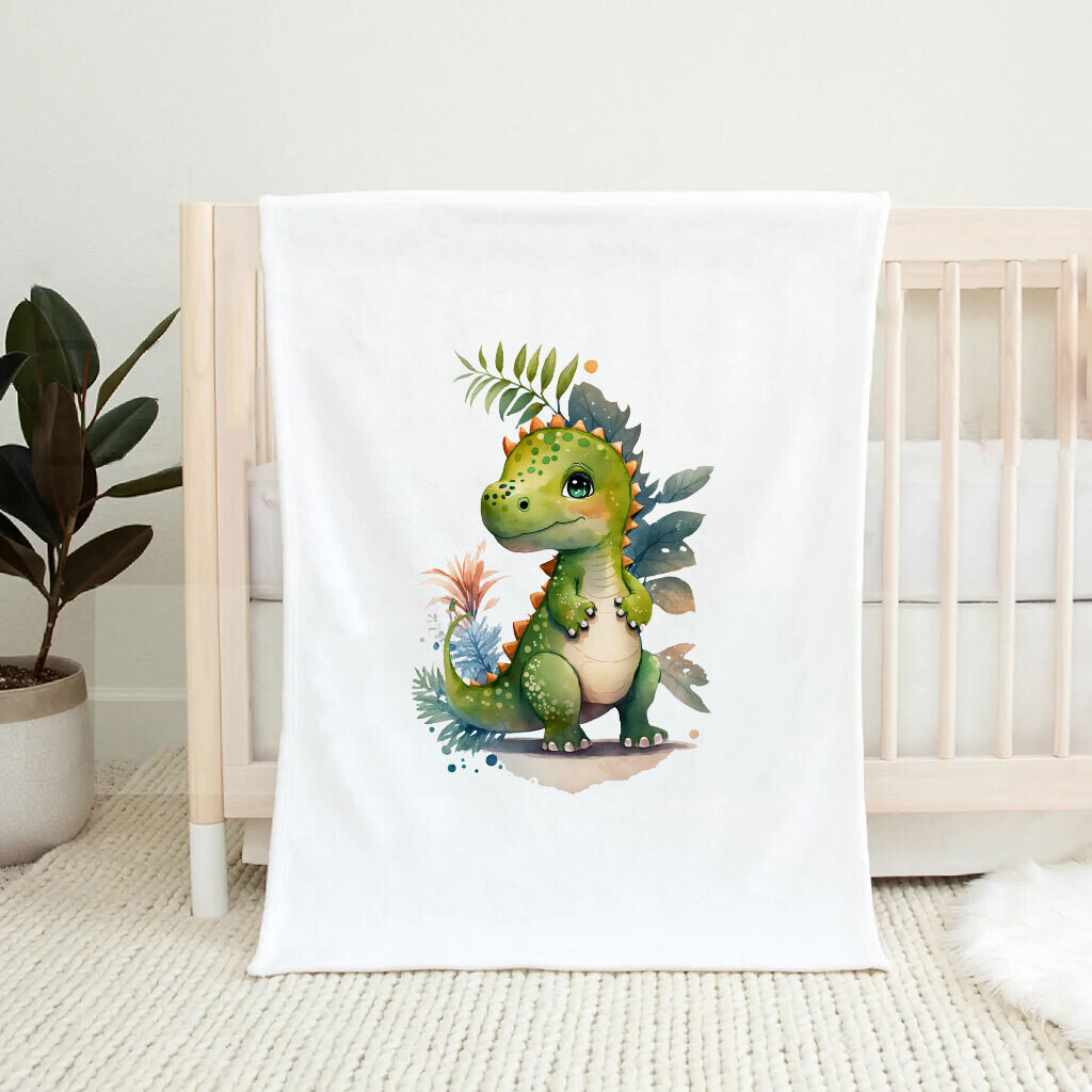 Cartoon Dinosaur Baby Swaddle Blanket