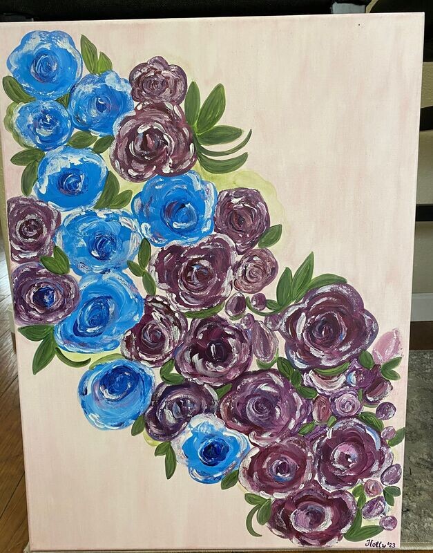 Vintage Roses Abstract