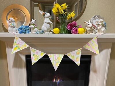 Lemony Citrus Baby, Birthday or Just for Fun! Watercolor Banner