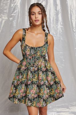 FLORAL A LINE DRESS