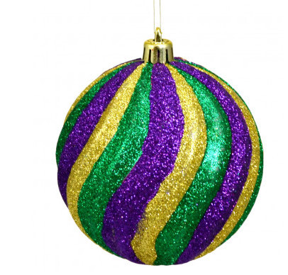 Assorted Sizes and Shapes Mardi Gras Ornaments
