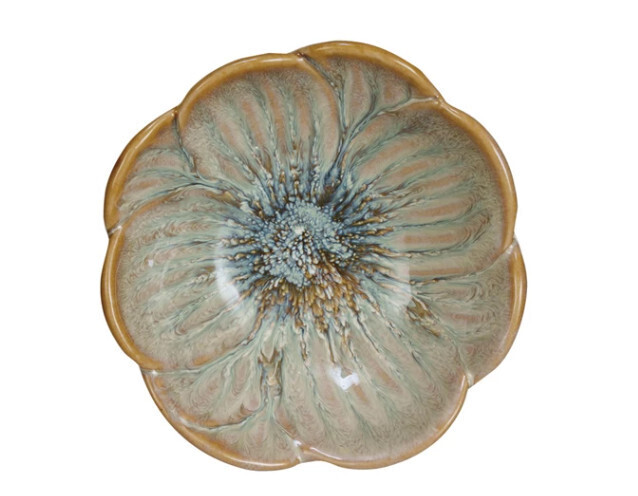 Stoneware Flower Shaped Bowl