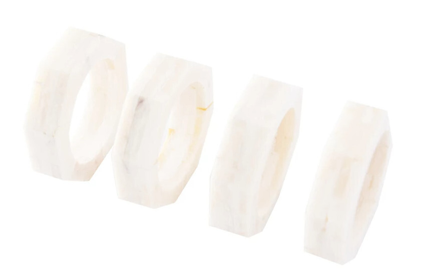 Resin Octagon Shaped Resin Napkin Rings