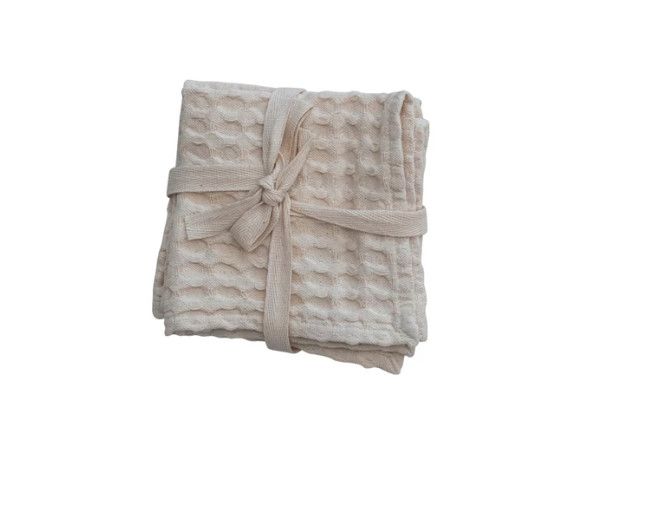 Stonewashed Cotton Waffle Weave Dish Cloths