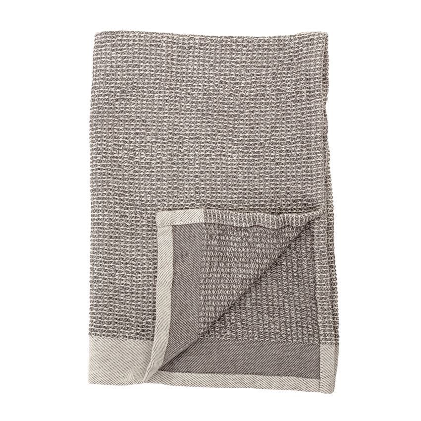 Waffle Weave Grey Kitchen Towels, set of 2